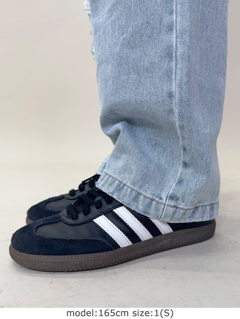ウエストゴム紐デニムパンツ